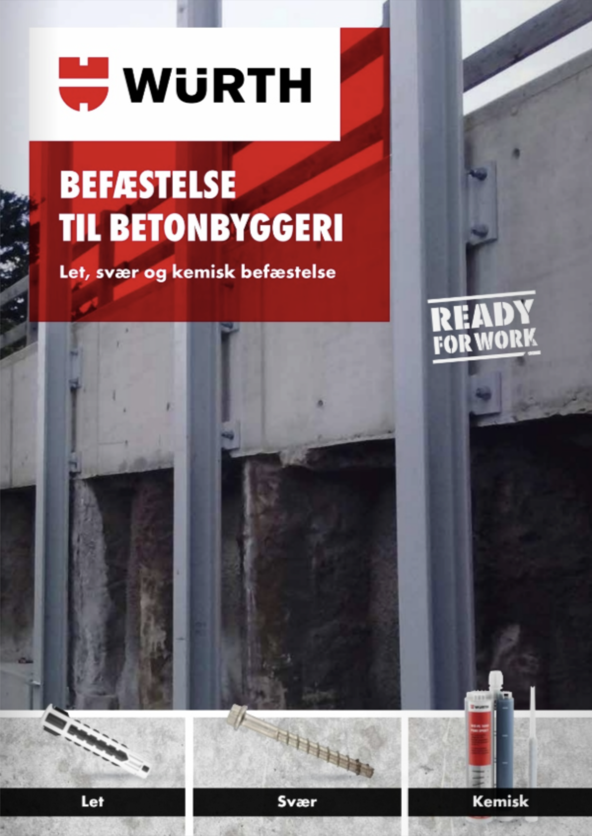 Befæstelse til betonbyggeri